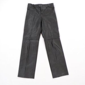 Vintage Leather Moto Motorcycle Riding Pants